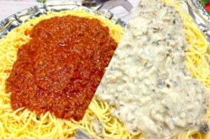 シェフのおススメパスタ2種盛り